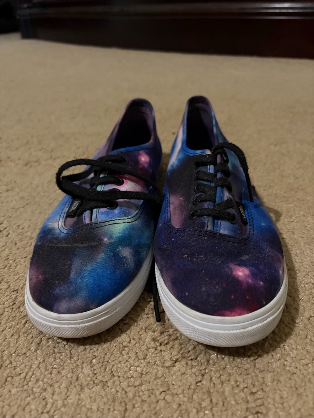 VANS Kids Galaxy Print Canvas Sneakers - Blue/Purple